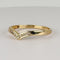 Bague 63 Bague en or jaune 14k en V avec diamants 58 Facettes 2608003