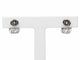 Boucles d'oreilles Poiray - Boucles d’oreilles vintage en or blanc 18 carats, monogramme ajouré 58 Facettes 33876