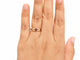 Bague 53 Bague vintage - rubis ovale 0,20 ct et diamants, or jaune 18 carats 58 Facettes 33883
