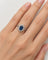 Bague 50 Bague Marguerite - Saphir bleu 1 ct, diamants et or blanc 18 carats 58 Facettes 33885
