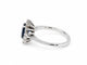 Bague 50 Bague Marguerite - Saphir bleu 1 ct, diamants et or blanc 18 carats 58 Facettes 33885