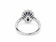 Bague 50 Bague Marguerite - Saphir bleu 1 ct, diamants et or blanc 18 carats 58 Facettes 33885
