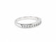 Bague 54.5 Demi-alliance en or blanc 18 carats avec diamants, 0,24 ct, taille 54,5 58 Facettes 33872