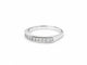 Bague 54.5 Demi-alliance en or blanc 18 carats avec diamants, 0,24 ct, taille 54,5 58 Facettes 33872