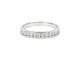 Bague 54.5 Demi-alliance en or blanc 18 carats avec diamants, 0,24 ct, taille 54,5 58 Facettes 33872