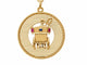 Pendentif Mellerio Paris - Pendentif ancien en or jaune 18 carats, fiacre, 33 mm 58 Facettes 33887