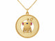 Pendentif Mellerio Paris - Pendentif ancien en or jaune 18 carats, fiacre, 33 mm 58 Facettes 33887