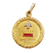 Pendentif Augis - Pendentif médaille d’amour 23 mm en or 18k, diamant et rubis 58 Facettes A07925
