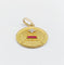 Pendentif Augis - Pendentif médaille d’amour 23 mm en or 18k, diamant et rubis 58 Facettes A07925