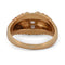 Bague 55 Parure - Bague et boucles d’oreilles en or jaune 18 kt avec diamants 58 Facettes PR2 133-12 (00029)