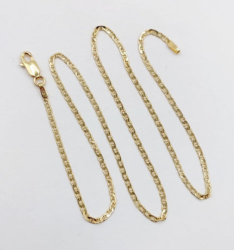 Collier VIERI - Chaîne vintage en or 18k, maille marine, 40 cm 58 Facettes A07937