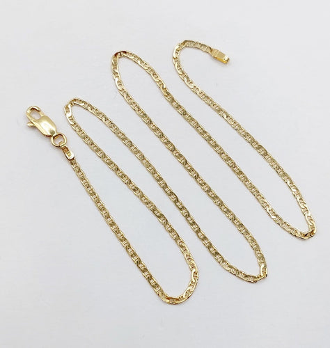 Collier VIERI - Chaîne vintage en or 18k, maille marine, 40 cm 58 Facettes A07937