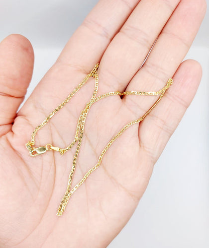 Collier VIERI - Chaîne vintage en or 18k, maille marine, 40 cm 58 Facettes A07937