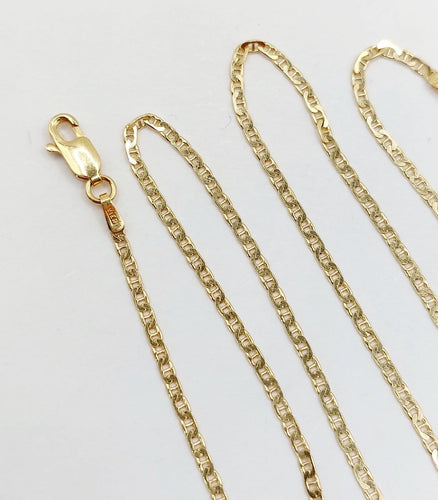 Collier VIERI - Chaîne vintage en or 18k, maille marine, 40 cm 58 Facettes A07937