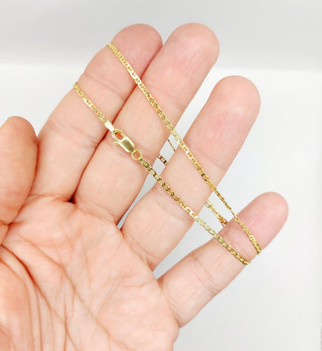 Collier VIERI - Chaîne vintage en or 18k, maille marine, 40 cm 58 Facettes A07937
