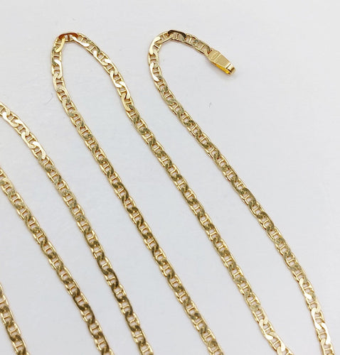 Collier VIERI - Chaîne vintage en or 18k, maille marine, 40 cm 58 Facettes A07937