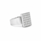 Bague 54 Bague pavée de diamants en or blanc, 1,44 ct 58 Facettes 1.0001726/7