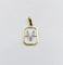 Pendentif Pendentif vintage en or 18k, lettre V et petits diamants 58 Facettes A07938