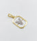 Pendentif Pendentif vintage en or 18k, lettre V et petits diamants 58 Facettes A07938