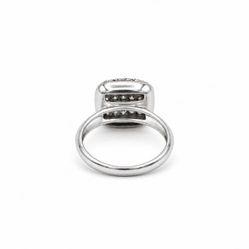 Bague 52.5 Bague en or blanc 18 carats pavée de 45 diamants, 1,20 ct 58 Facettes 1.0001726/8