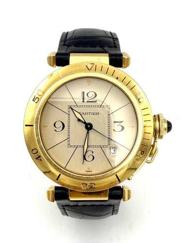 Montre Cartier Pasha - Montre homme en or jaune 18K 58 Facettes CARTIER MON DV