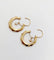 Boucles d'oreilles Créoles Art déco en or rose 18k, perle et motifs géométriques, vers 1940 58 Facettes A07943
