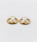 Boucles d'oreilles Créoles Art déco en or rose 18k, perle et motifs géométriques, vers 1940 58 Facettes A07943