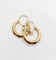 Boucles d'oreilles Créoles Art déco en or rose 18k, perle et motifs géométriques, vers 1940 58 Facettes A07943