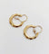 Boucles d'oreilles Créoles Art déco en or rose 18k, perle et motifs géométriques, vers 1940 58 Facettes A07943