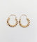 Boucles d'oreilles Créoles vintage en or rose 18k à motifs géométriques 58 Facettes A07944