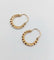Boucles d'oreilles Créoles vintage en or rose 18k à motifs géométriques 58 Facettes A07944