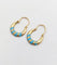 Boucles d'oreilles Créoles en or 18k et émail bleu, vers 1920 58 Facettes A07945