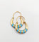 Boucles d'oreilles Créoles en or 18k et émail bleu, vers 1920 58 Facettes A07945