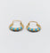 Boucles d'oreilles Créoles en or 18k et émail bleu, vers 1920 58 Facettes A07945