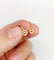 Boucles d'oreilles Boucles d’oreilles dormeuses anciennes en or 18k, décor géométrique, vers 1920 58 Facettes A07947