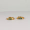 Boucles d'oreilles Boucles d’oreilles créoles en or jaune 14 ct et émeraudes 58 Facettes 2606041