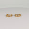 Boucles d'oreilles Boucles d’oreilles créoles en or jaune 14 ct et émeraudes 58 Facettes 2606041