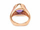 Bague 53 Bague cocktail en or rose 18 carats, améthyste, diamants et tourmalines roses 58 Facettes 33881