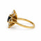 Bague 48 Bague Marguerite en or jaune 750‰, saphir et diamants 58 Facettes 260290R