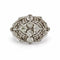 Bague 57 Bague dôme en platine et diamants 58 Facettes 260287R