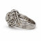 Bague 57 Bague dôme en platine et diamants 58 Facettes 260287R