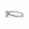 Bague 52 Solitaire accompagné - Bague en or blanc 750 avec diamant poire de 0,58 ct 58 Facettes 260288R