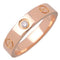 Bague 50 Cartier - Alliance Love en or rose 18k avec un diamant 58 Facettes dtb3txz7za