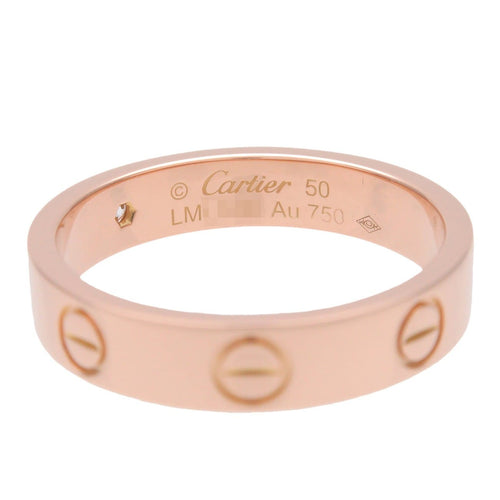 Bague 50 Cartier - Alliance Love en or rose 18k avec un diamant 58 Facettes dtb3txz7za