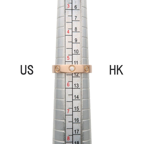 Bague 50 Cartier - Alliance Love en or rose 18k avec un diamant 58 Facettes dtb3txz7za