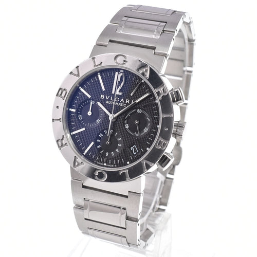 Montre Bvlgari Bvlgari - Montre chronographe automatique en acier inoxydable 58 Facettes iphn3nabbh