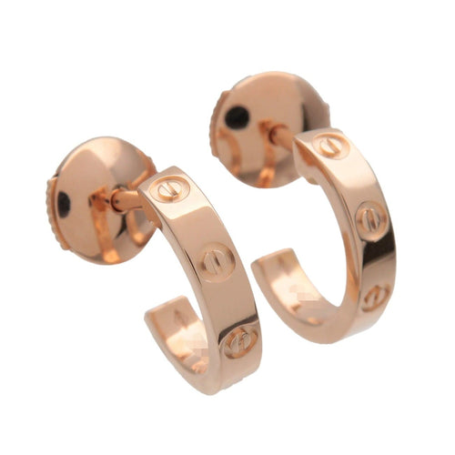 Boucles d'oreilles Cartier - Boucle d’oreille Love en or rose 18k 58 Facettes glat8ti8ad