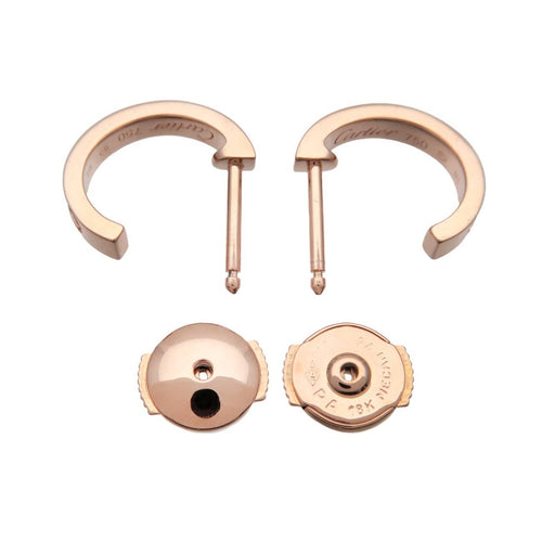 Boucles d'oreilles Cartier - Boucle d’oreille Love en or rose 18k 58 Facettes glat8ti8ad