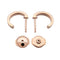 Boucles d'oreilles Cartier - Boucle d’oreille Love en or rose 18k 58 Facettes glat8ti8ad