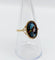 Bague 58 Art nouveau de Limoges - Bague en or 18k à plaque émaillée, vers 1910 58 Facettes A07962